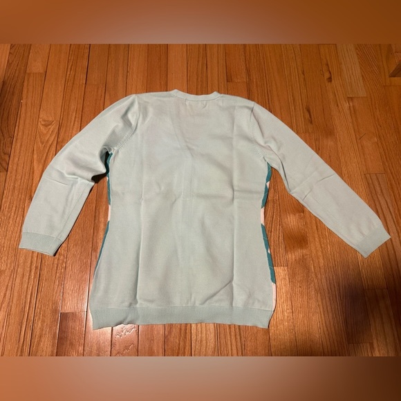 Michael Kors Argyle Pattern Women’s Blue Sweater Size Medium - Picture 5 of 7